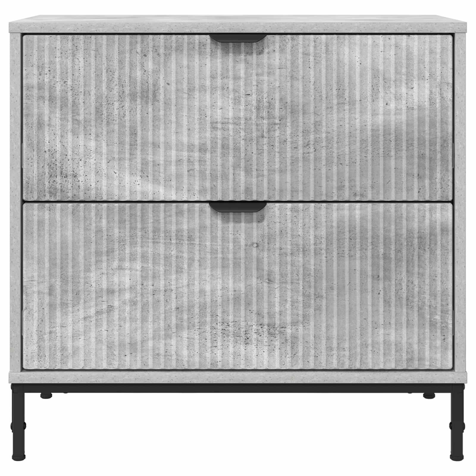 vidaXL Stolik nocny Betonowy szary 63.5 x 36 x 61 cm