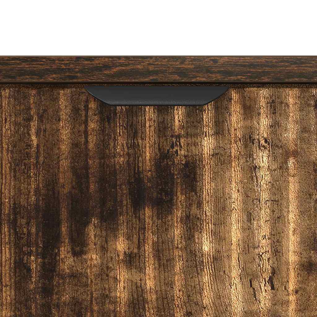 vidaXL Stolik nocny z szufladą Wędzony dąb 63.5 x 36 x 61 cm