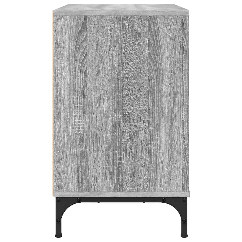 vidaXL Stolik nocny z szufladą Szary dąb sonoma 63.5 x 36 x 61 cm