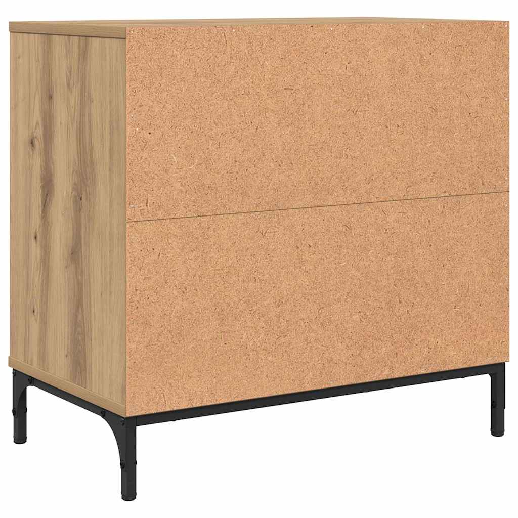 vidaXL Stolik nocny z szufladą dąb artisan 63.5 x 36 x 61 cm
