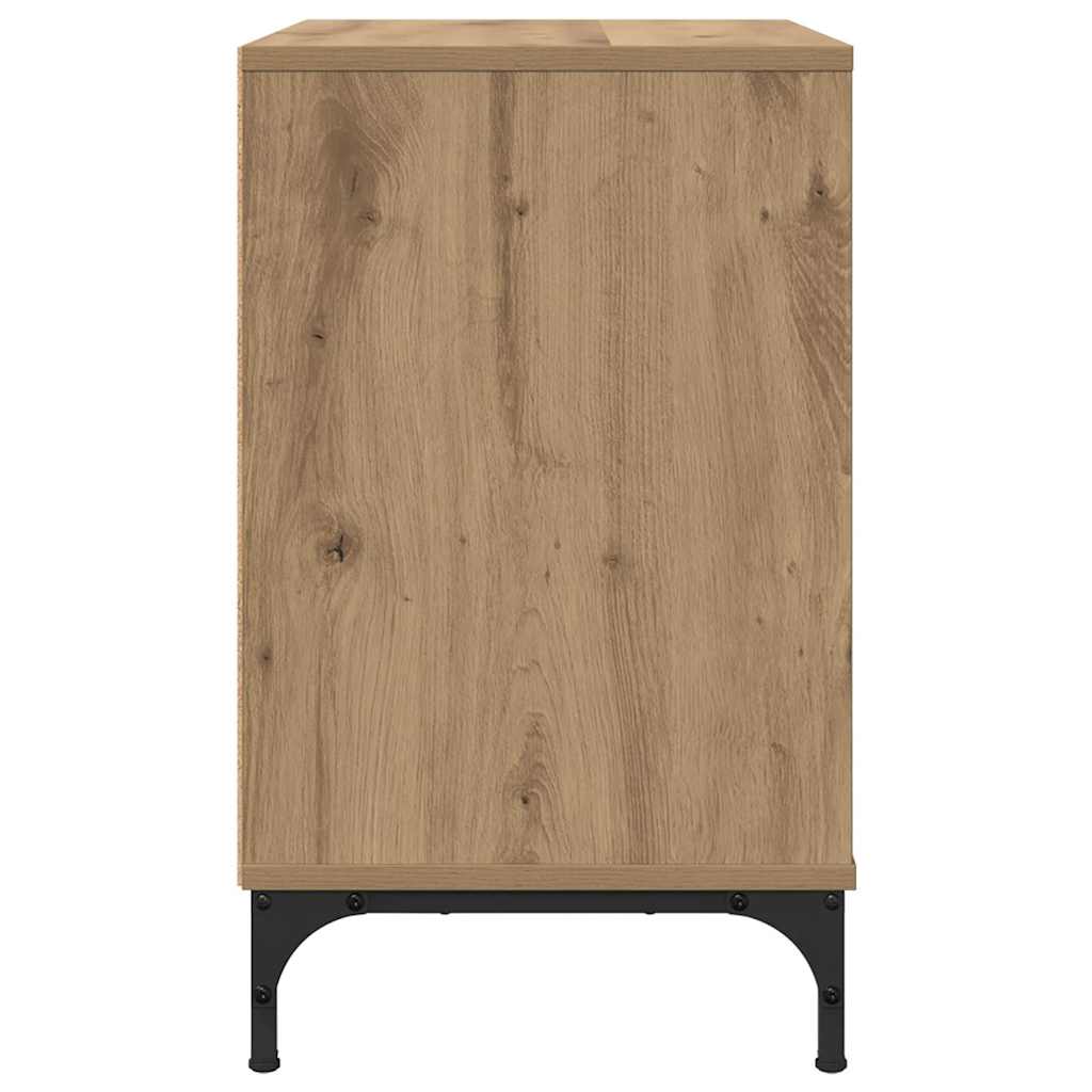 vidaXL Stolik nocny z szufladą dąb artisan 63.5 x 36 x 61 cm