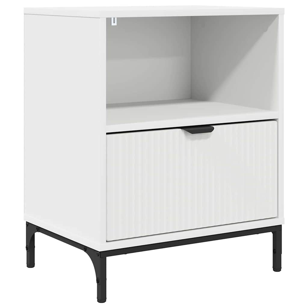 vidaXL Szafka Nocna Biały 49 x 36 x 61 cm Materiał drewnopochodny