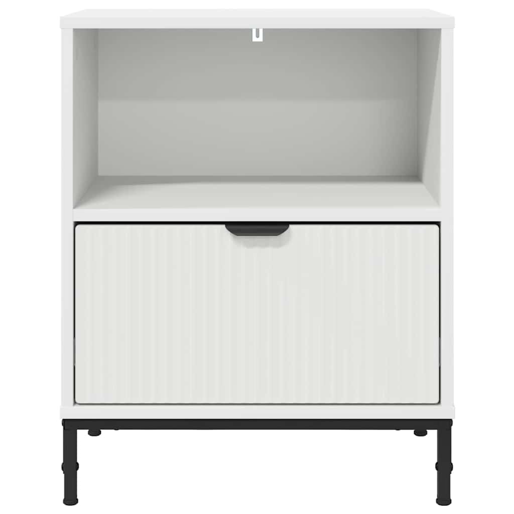 vidaXL Szafka Nocna Biały 49 x 36 x 61 cm Materiał drewnopochodny