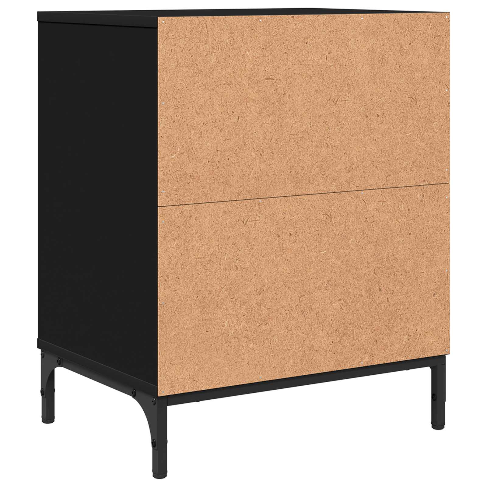 vidaXL Szafka Nocna Czarny 49 x 36 x 61 cm Drewno inżynieryjne