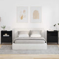 vidaXL Szafka Nocna 2 szt. Czarny 49 x 36 x 61 cm Drewno inżynieryjne