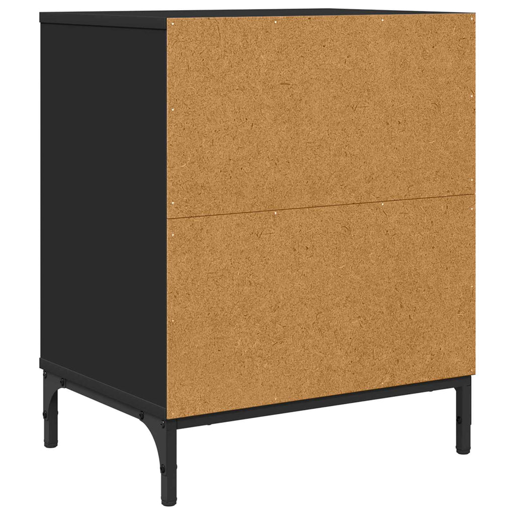 vidaXL Szafka Nocna 2 szt. Czarny 49 x 36 x 61 cm Drewno inżynieryjne
