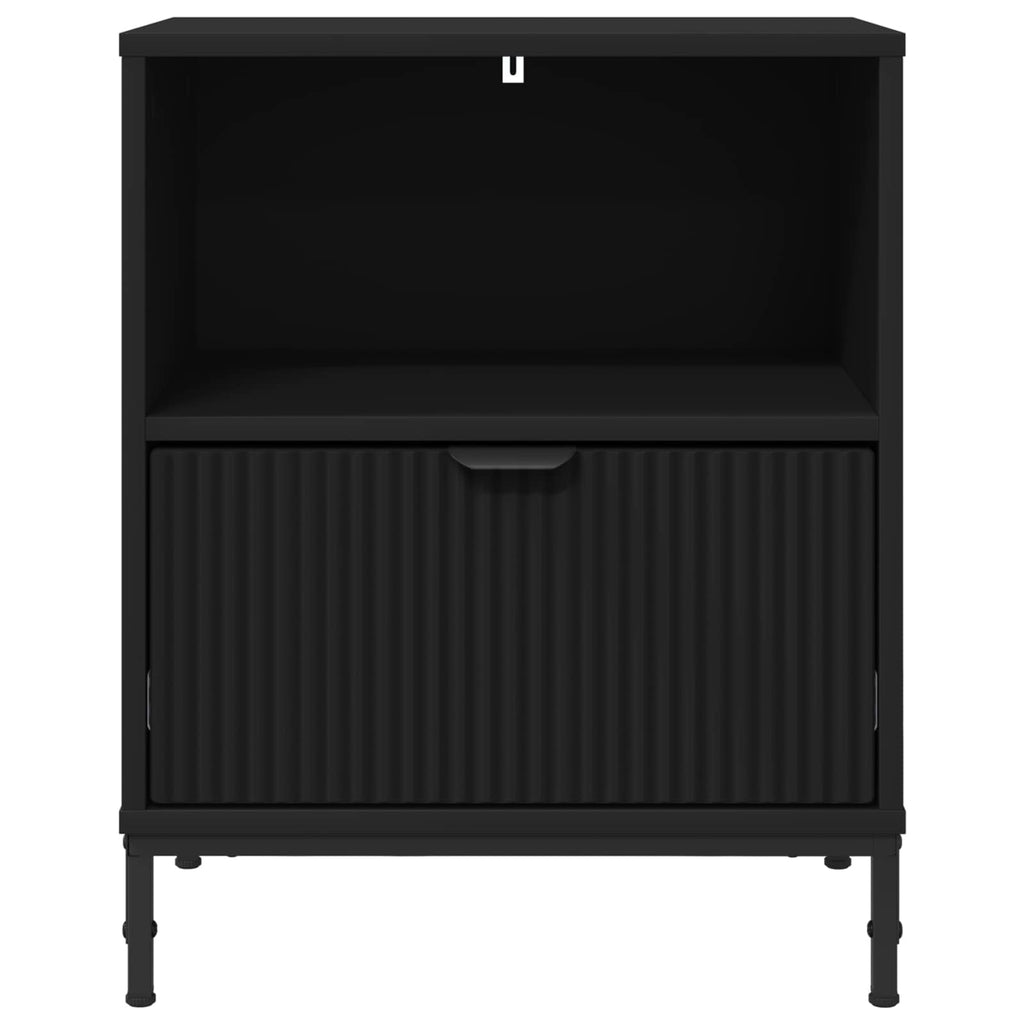 vidaXL Szafka Nocna 2 szt. Czarny 49 x 36 x 61 cm Drewno inżynieryjne