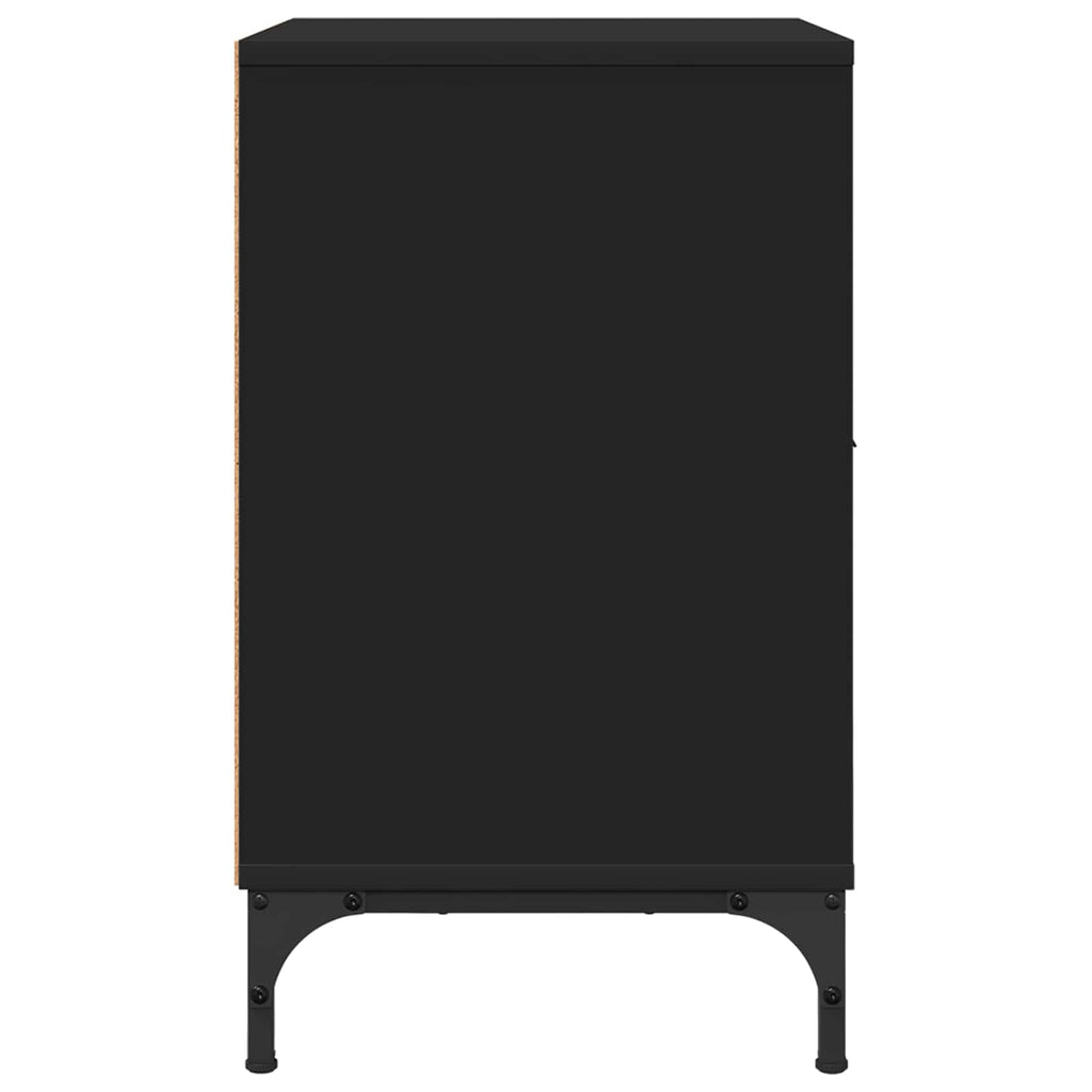 vidaXL Szafka Nocna 2 szt. Czarny 49 x 36 x 61 cm Drewno inżynieryjne