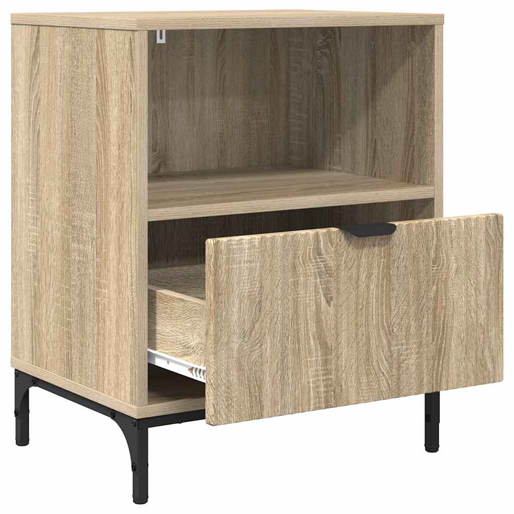 vidaXL Szafka Nocna z szufladą 2 pcs dąb sonoma 49 x 36 x 61 cm