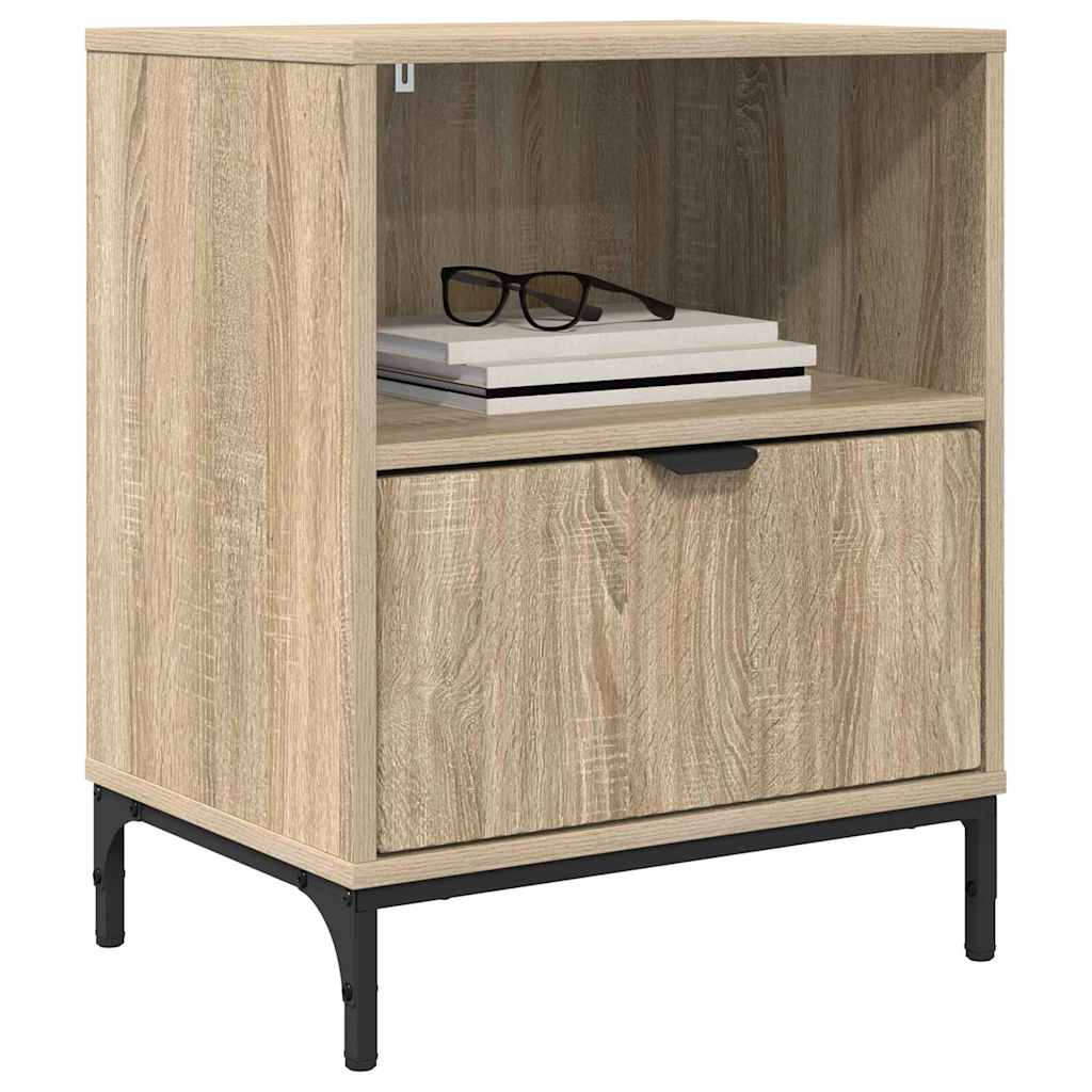 vidaXL Szafka Nocna z szufladą 2 pcs dąb sonoma 49 x 36 x 61 cm