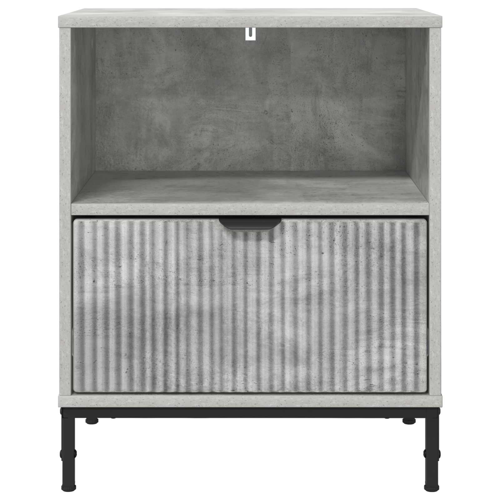 vidaXL Szafka Nocna z szufladą Betonowy szary 49 x 36 x 61 cm