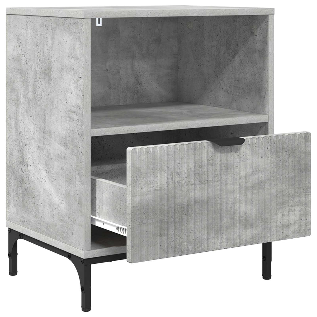 vidaXL Szafka Nocna 2 szt. Betonowy szary 49 x 36 x 61 cm