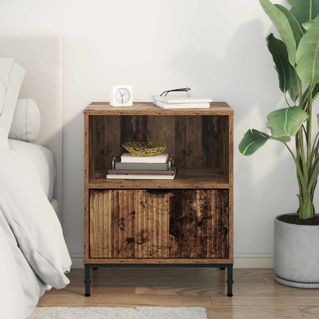 vidaXL Szafka Nocna Stare drewno 49 x 36 x 61 cm Drewno inżynieryjne