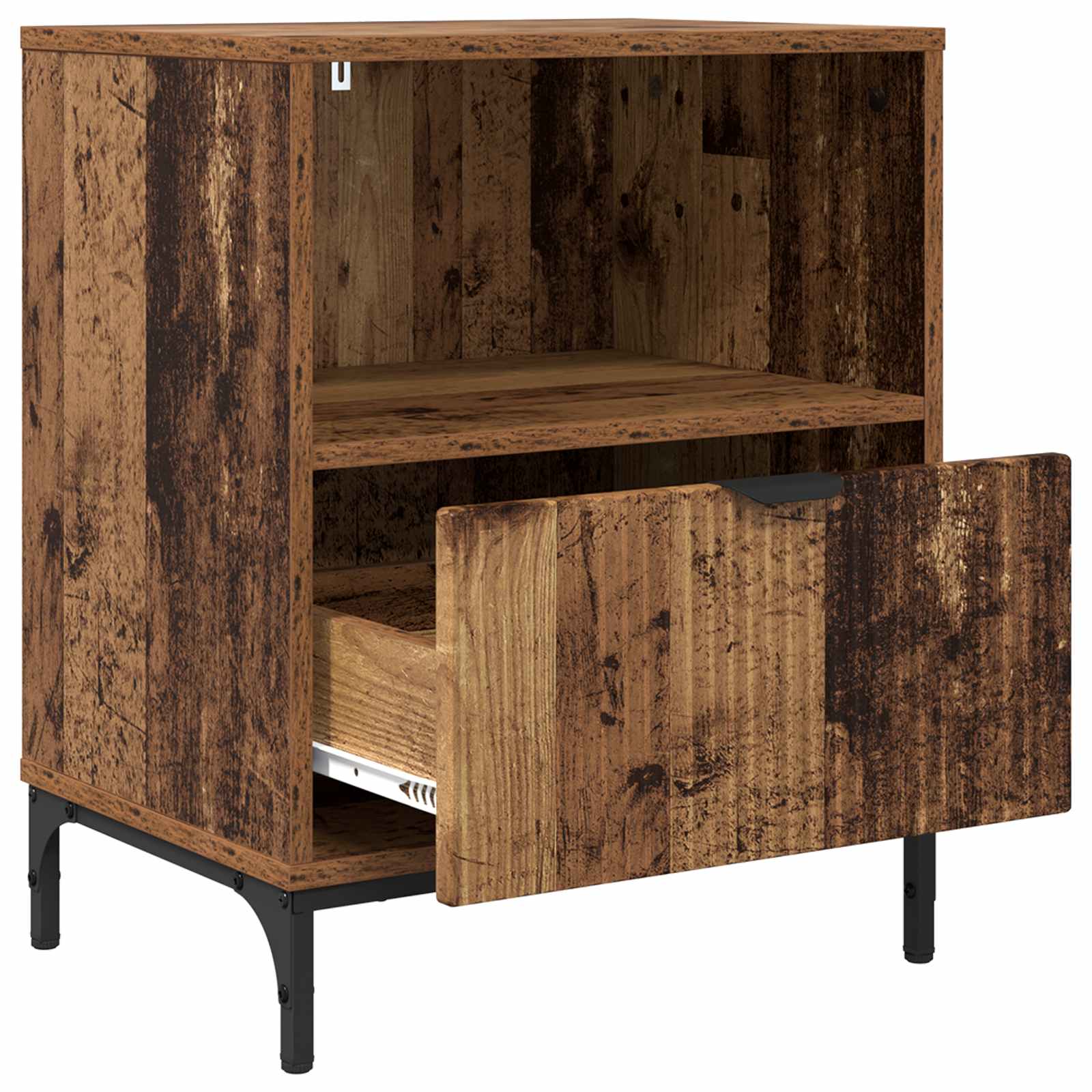 vidaXL Szafka Nocna Stare drewno 49 x 36 x 61 cm Drewno inżynieryjne