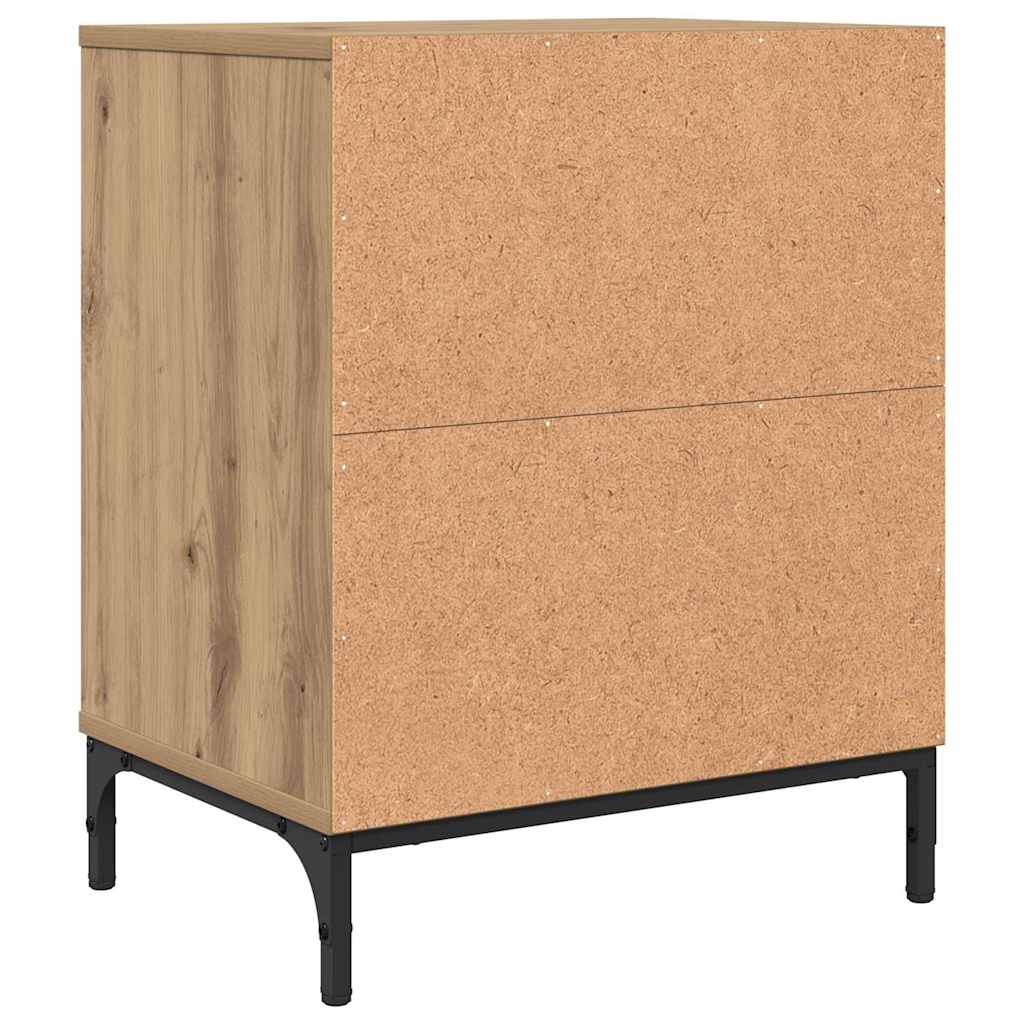 vidaXL Szafka Nocna z szufladą 2 pcs dąb artisan 49 x 36 x 61 cm