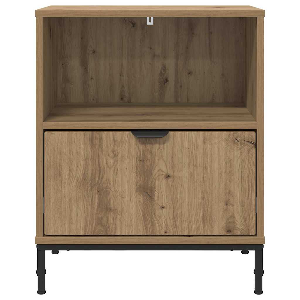 vidaXL Szafka Nocna z szufladą 2 pcs dąb artisan 49 x 36 x 61 cm