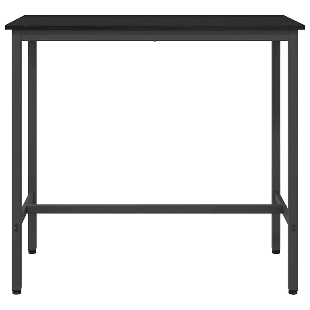 vidaXL stół Czarny Dąb 100 x 50 x 90,5 cm Drewno inżynieryjne i stal