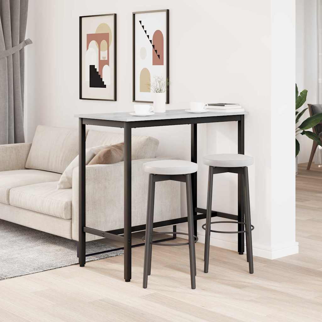 vidaXL stół Szary Sonoma 100 x 50 x 90,5 cm Drewno inżynieryjne i stal
