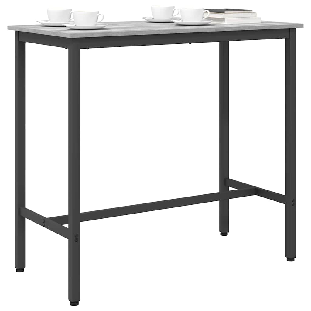 vidaXL stół Szary Sonoma 100 x 50 x 90,5 cm Drewno inżynieryjne i stal