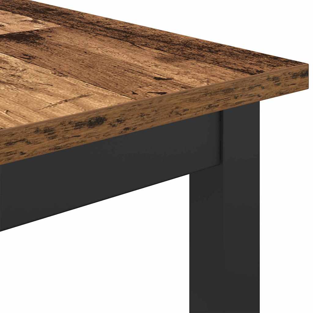 vidaXL stół Stare drewno 100 x 50 x 90,5 cm Drewno inżynieryjne i stal