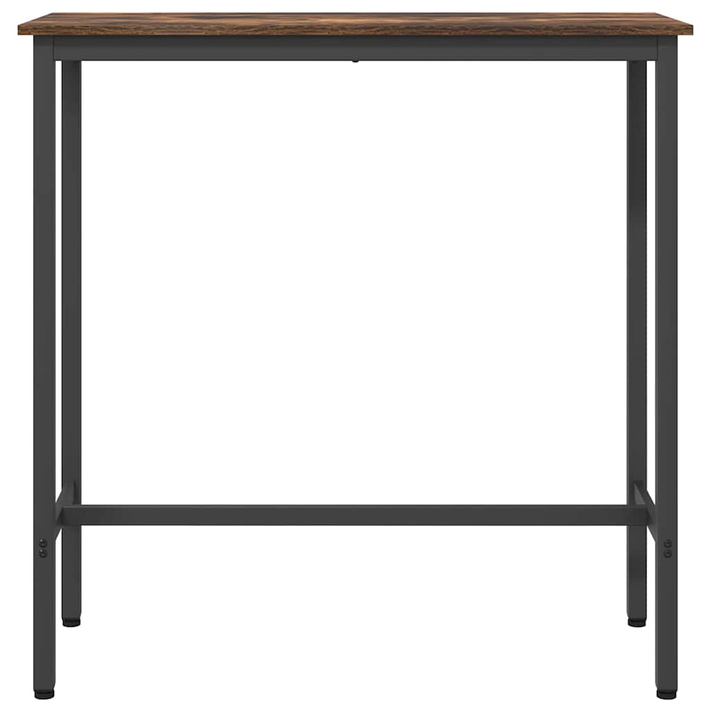 vidaXL stół Dąb wędzony 100 x 40 x 100,5 cm Drewno inżynieryjne i stal