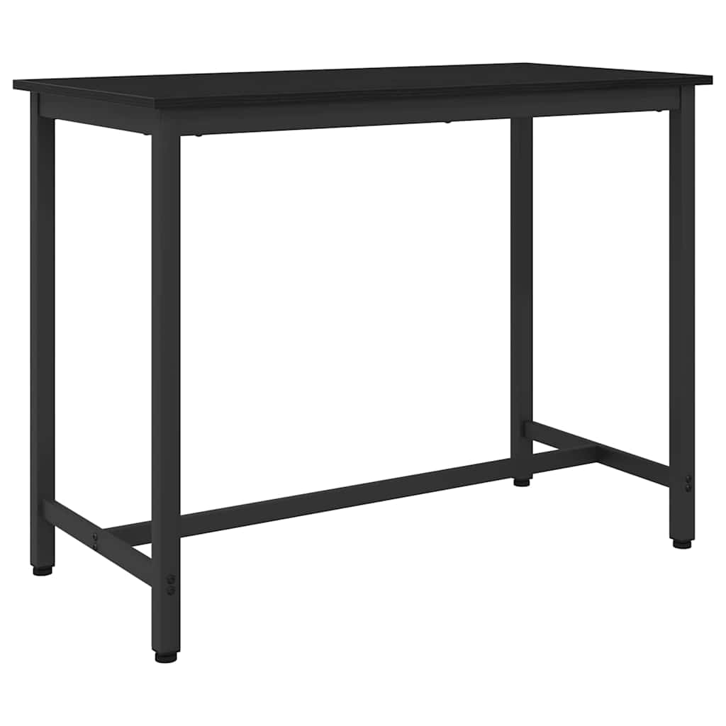 vidaXL stół Czarny Dąb 100 x 50 x 76,5 cm Drewno inżynieryjne i stal