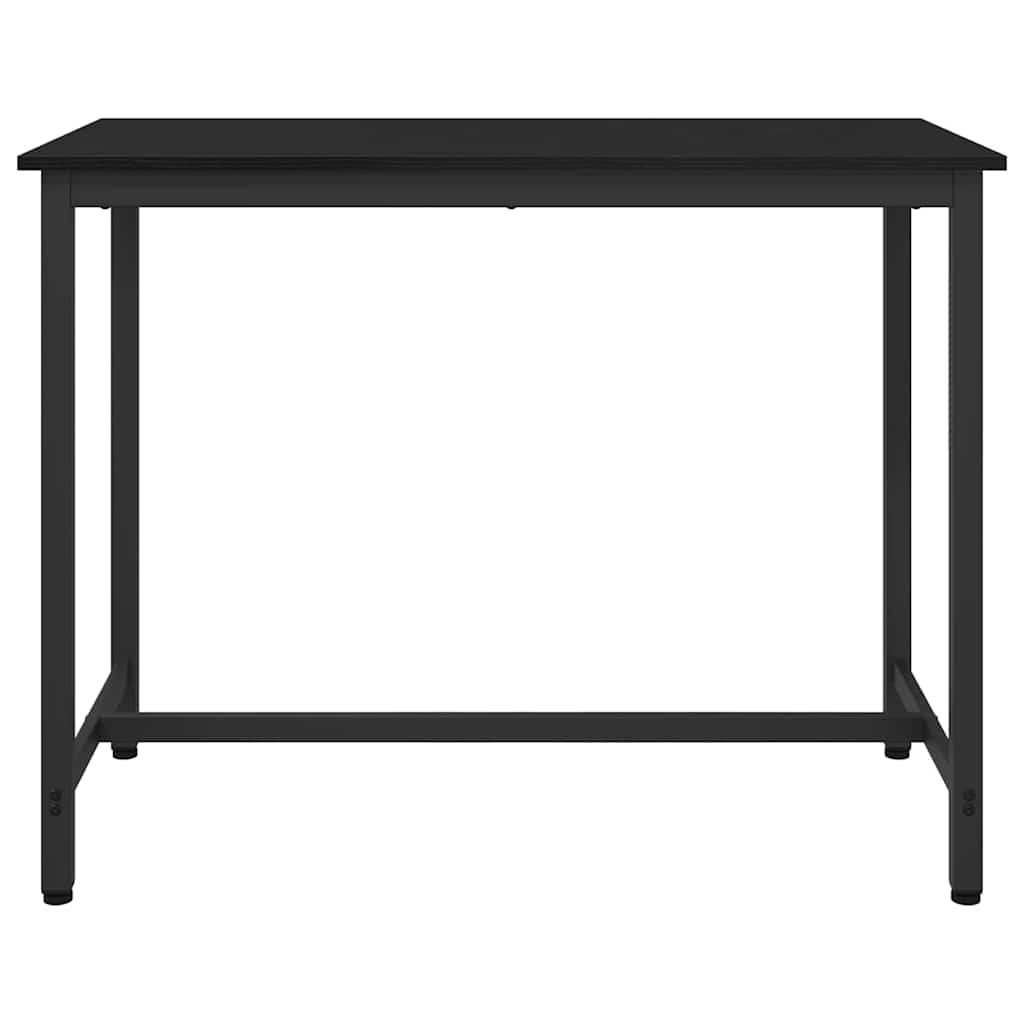 vidaXL stół Czarny Dąb 100 x 50 x 76,5 cm Drewno inżynieryjne i stal