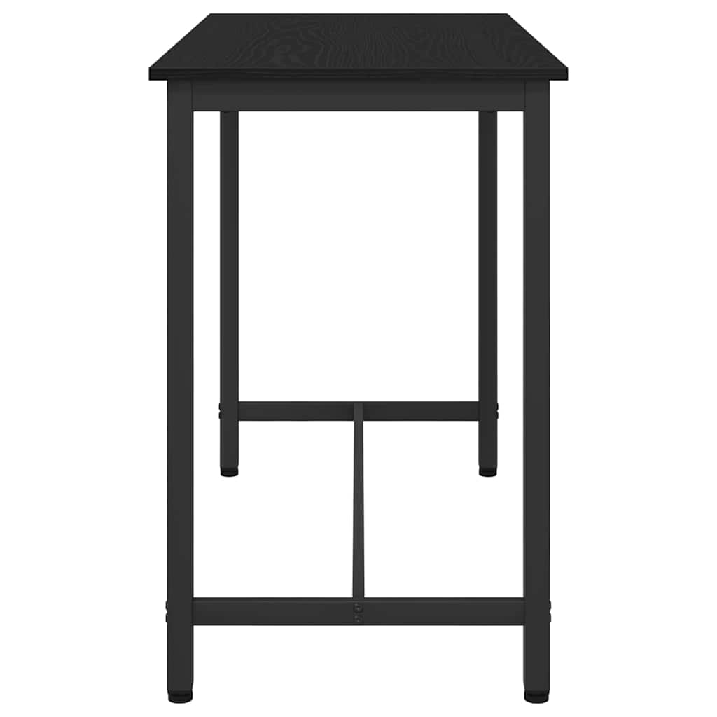 vidaXL stół Czarny Dąb 100 x 50 x 76,5 cm Drewno inżynieryjne i stal