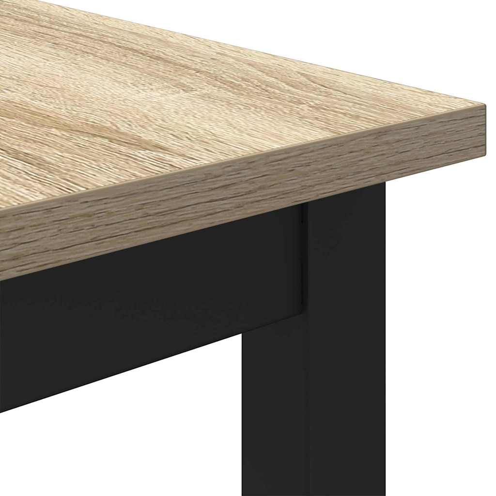vidaXL stół Dąb Sonoma 100 x 50 x 76,5 cm Drewno inżynieryjne i stal