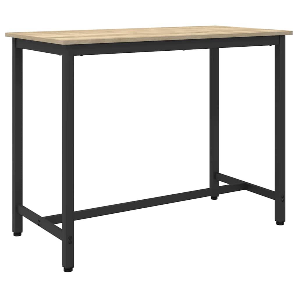 vidaXL stół Dąb Sonoma 100 x 50 x 76,5 cm Drewno inżynieryjne i stal
