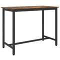 vidaXL stół Dąb wędzony 100 x 50 x 76,5 cm Drewno inżynieryjne i stal