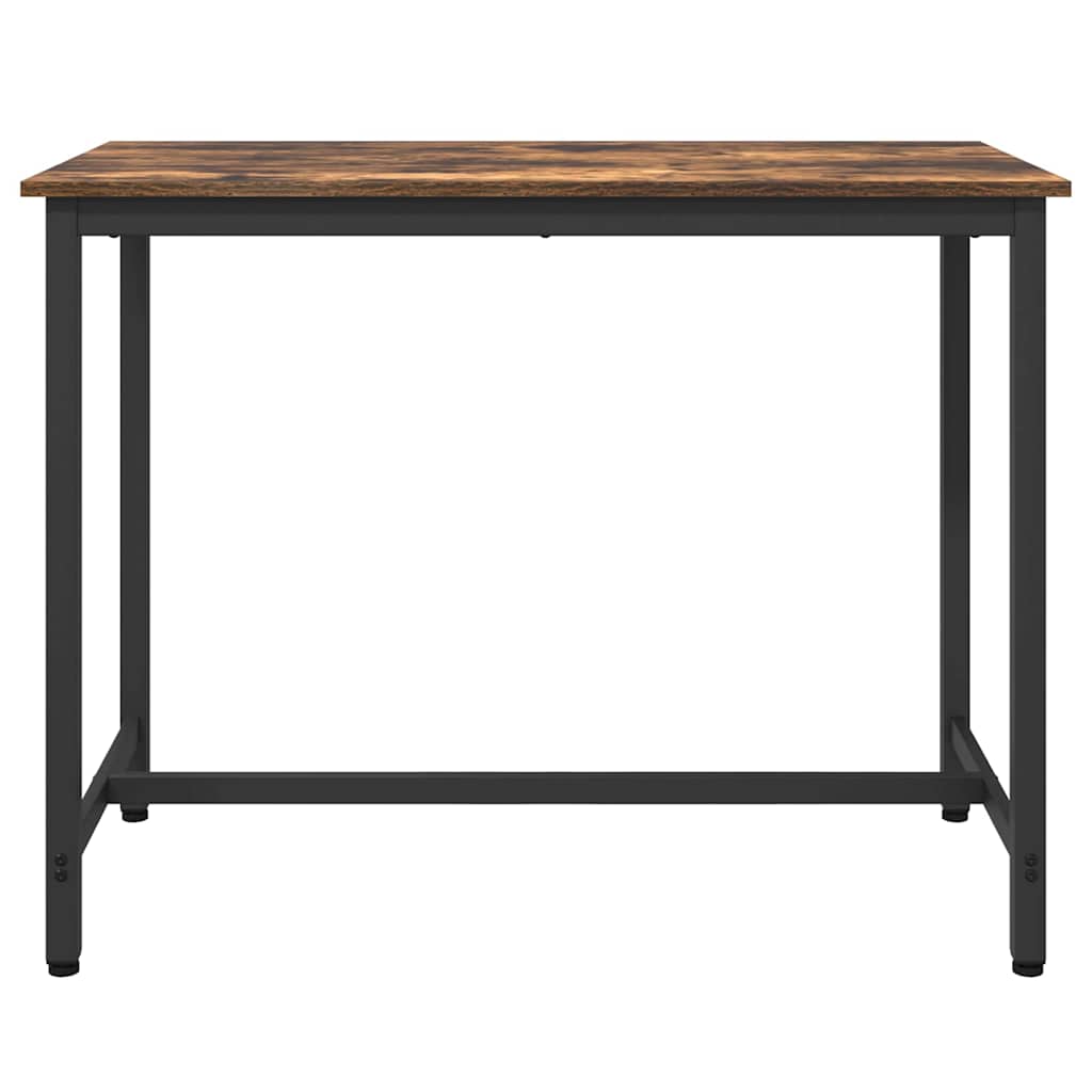 vidaXL stół Dąb wędzony 100 x 50 x 76,5 cm Drewno inżynieryjne i stal