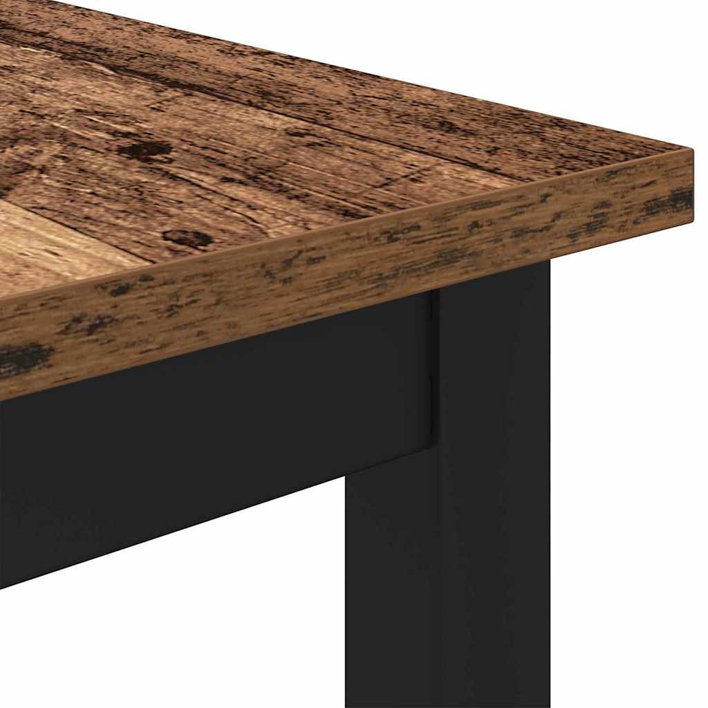 vidaXL stół Stare drewno 100 x 50 x 76,5 cm Drewno inżynieryjne i stal