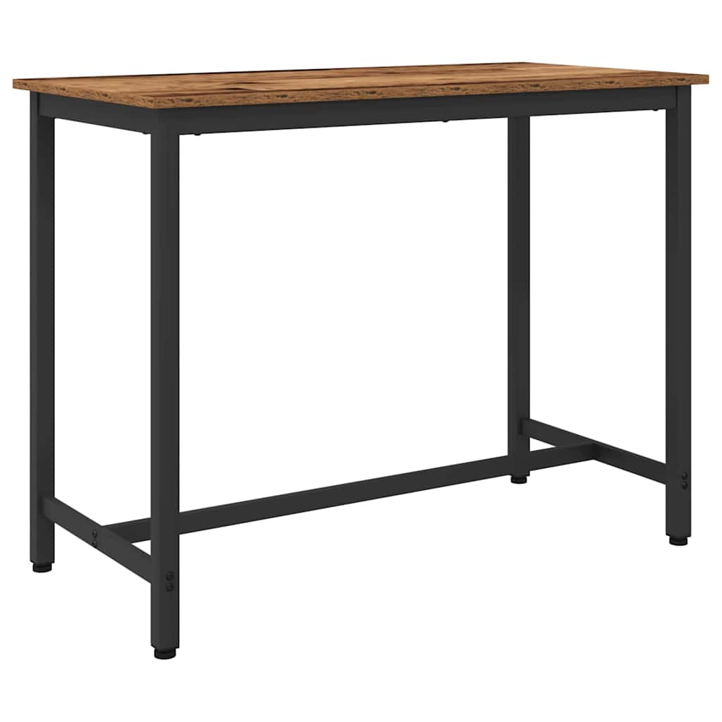 vidaXL stół Stare drewno 100 x 50 x 76,5 cm Drewno inżynieryjne i stal