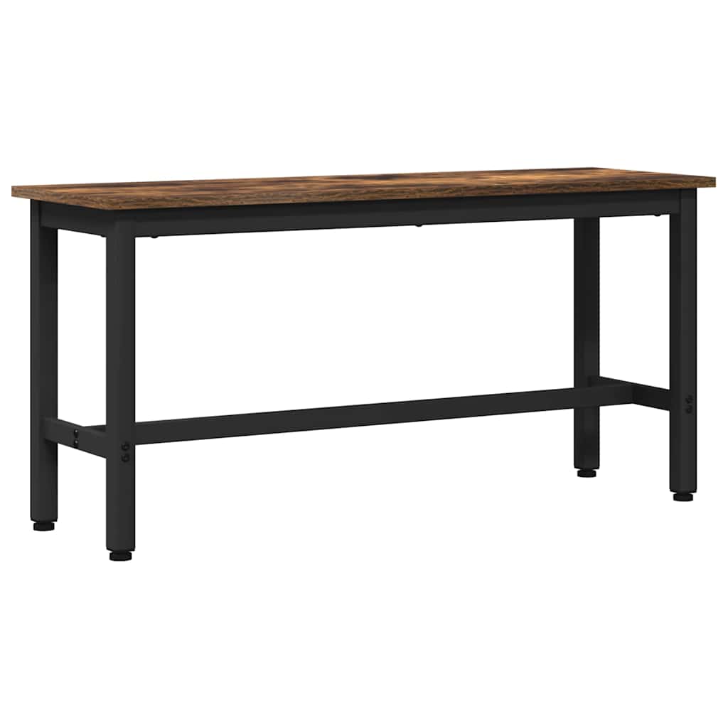 vidaXL Ławka jadalniana 2 pcs Dąb wędzony 100 x 32,5 x 48,5 cm