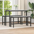 vidaXL Ławka jadalniana 2 pcs Szary Sonoma 100 x 32,5 x 48,5 cm
