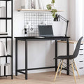 vidaXL stół Czarny Dąb 80 x 50 x 76,5 cm Drewno inżynieryjne i stal