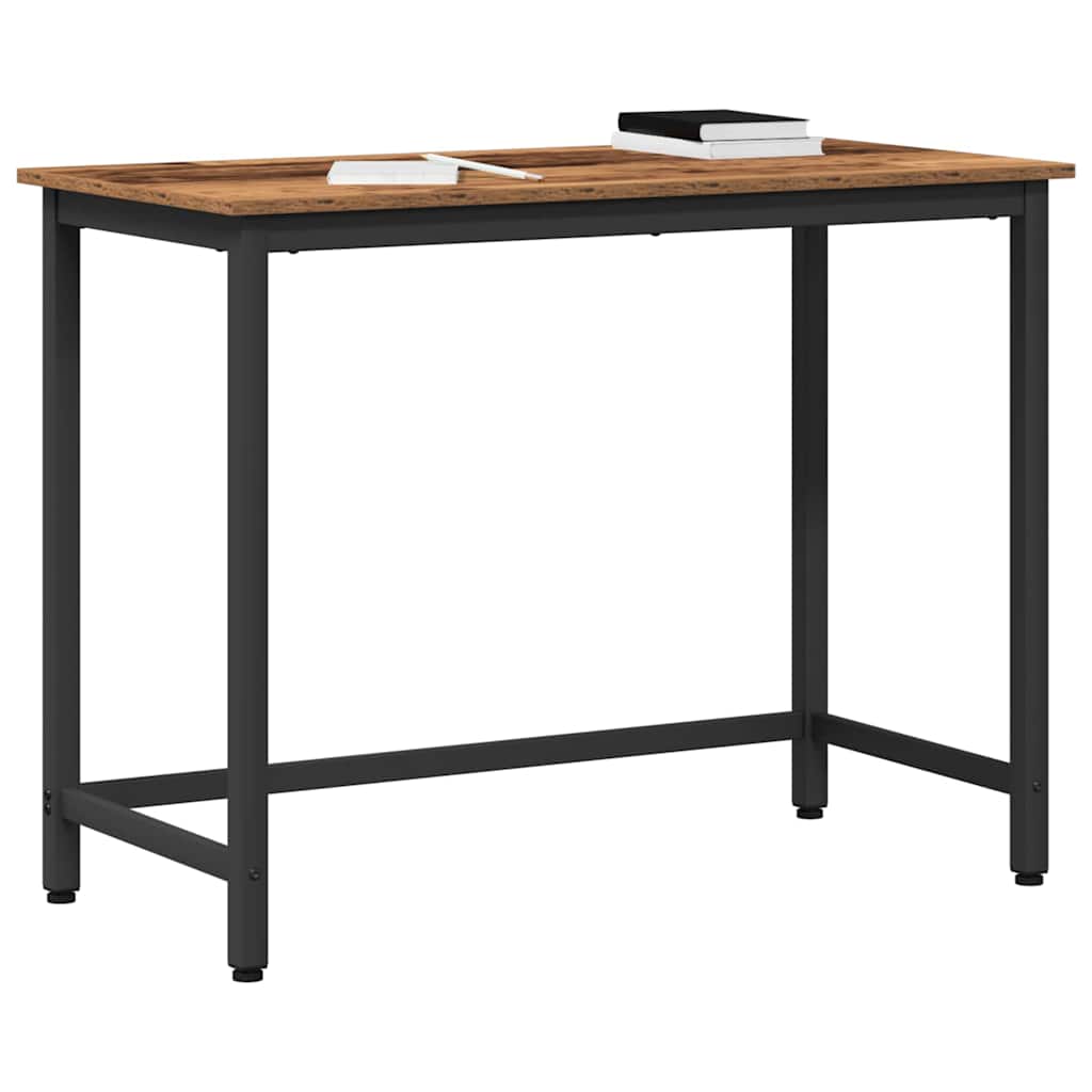vidaXL stół Stare drewno 80 x 50 x 76,5 cm Drewno inżynieryjne i stal