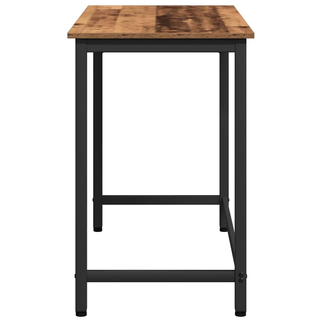 vidaXL stół Stare drewno 80 x 50 x 76,5 cm Drewno inżynieryjne i stal