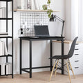 vidaXL stół Czarny Dąb 100 x 50 x 76,5 cm Drewno inżynieryjne i stal