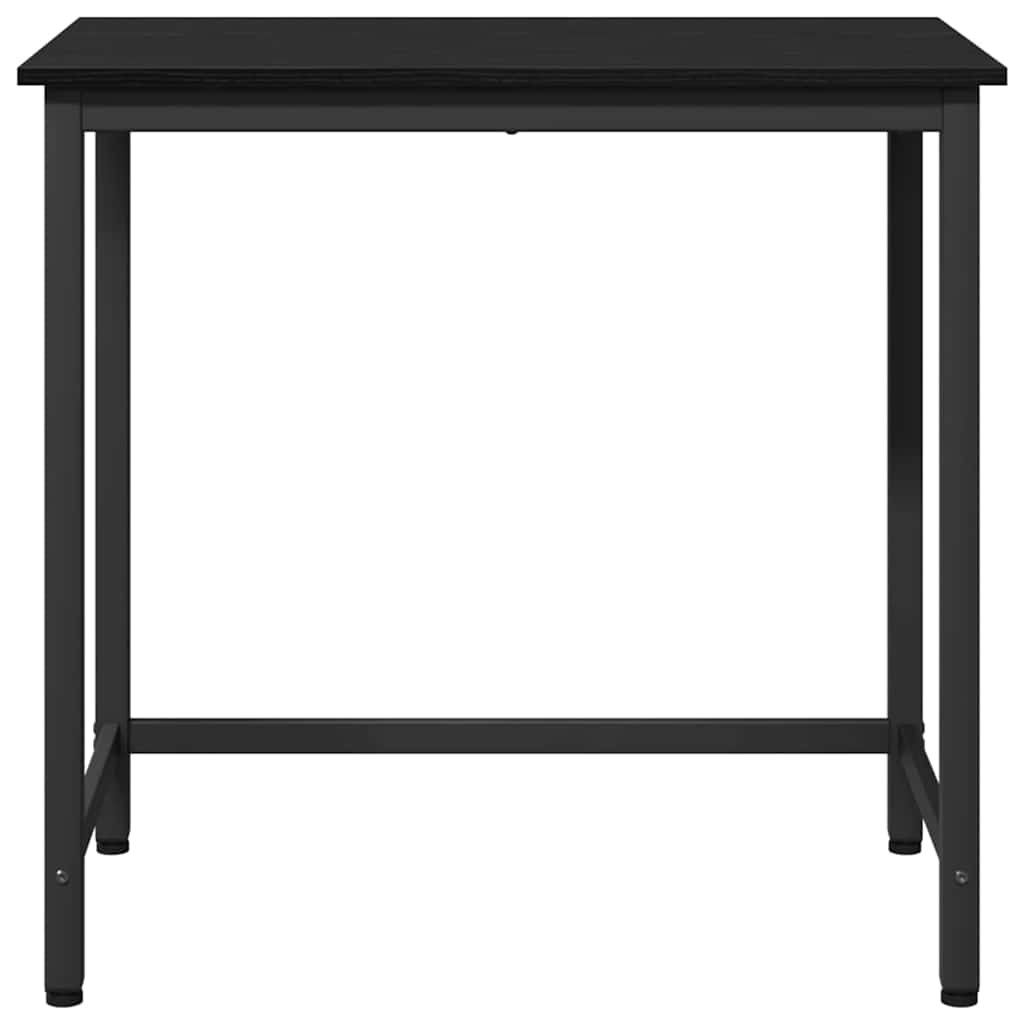 vidaXL stół Czarny Dąb 100 x 50 x 76,5 cm Drewno inżynieryjne i stal