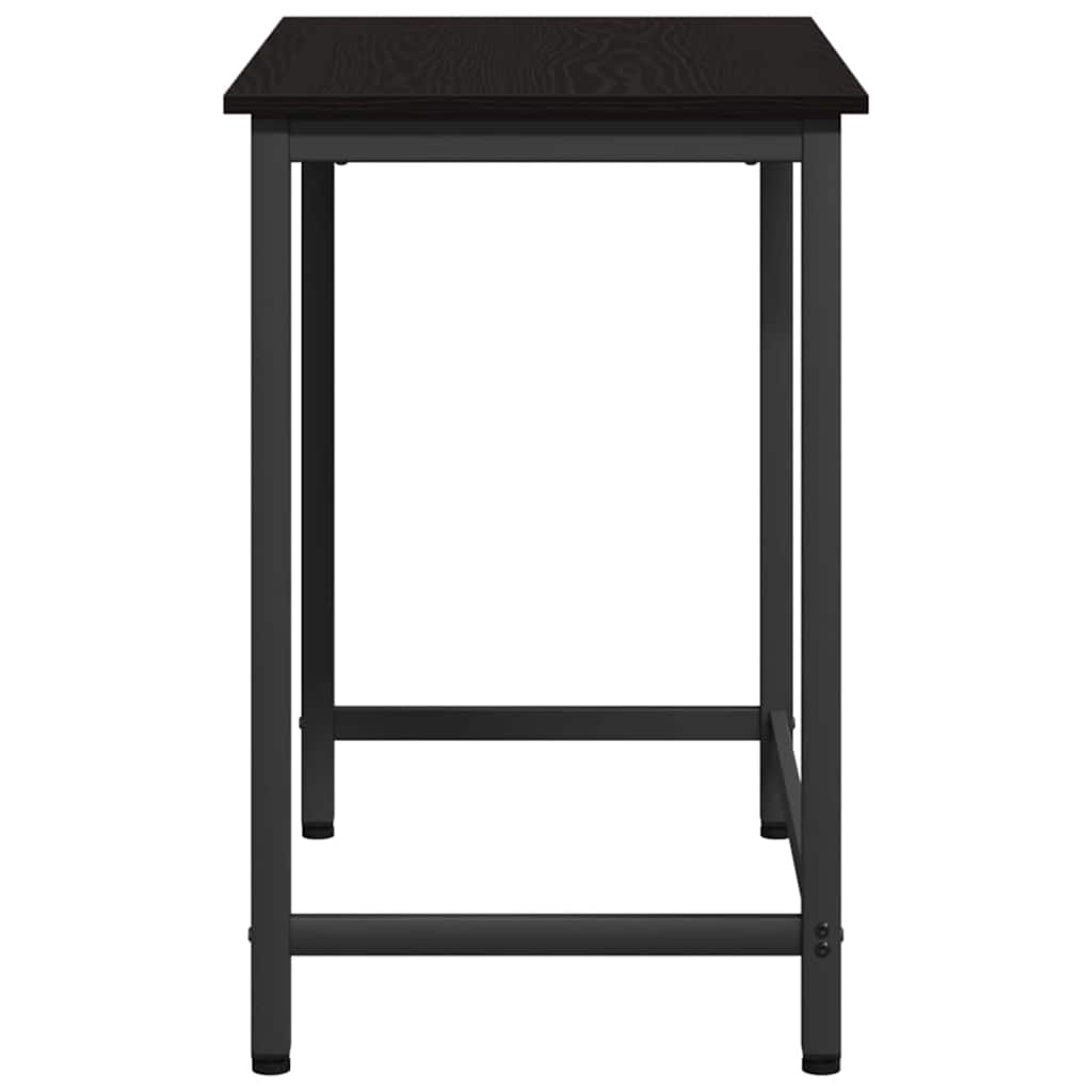 vidaXL stół Czarny Dąb 100 x 50 x 76,5 cm Drewno inżynieryjne i stal