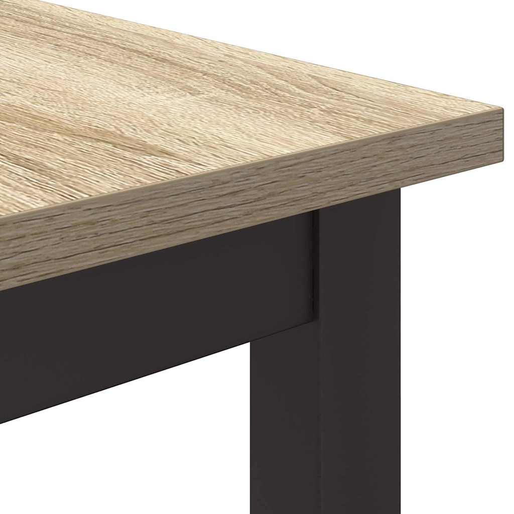 vidaXL stół Dąb Sonoma 100 x 50 x 76,5 cm Drewno inżynieryjne i stal