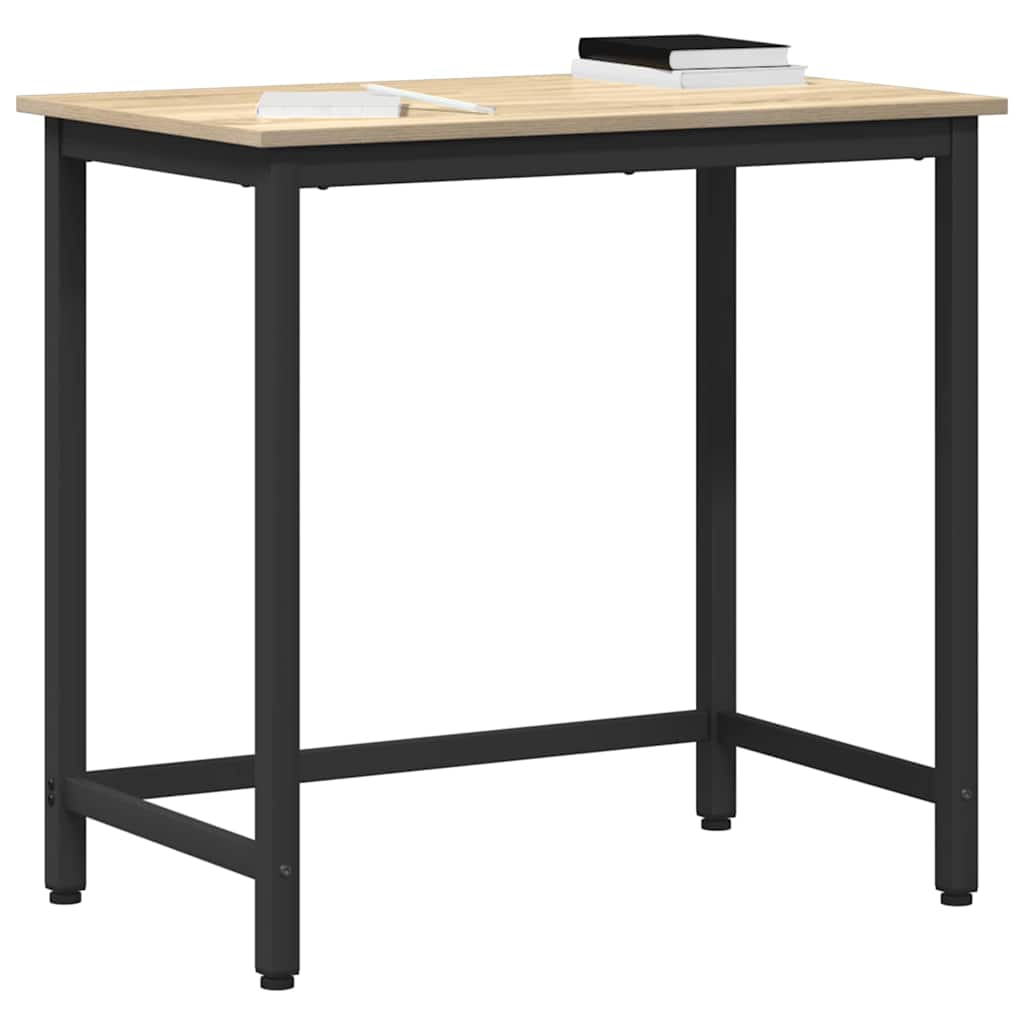vidaXL stół Dąb Sonoma 100 x 50 x 76,5 cm Drewno inżynieryjne i stal