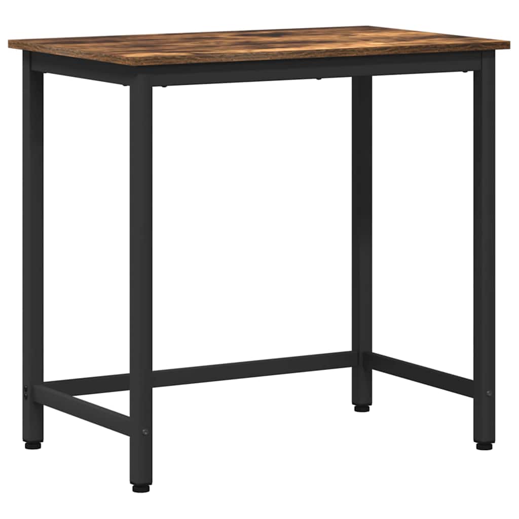 vidaXL stół Dąb wędzony 100 x 50 x 76,5 cm Drewno inżynieryjne i stal