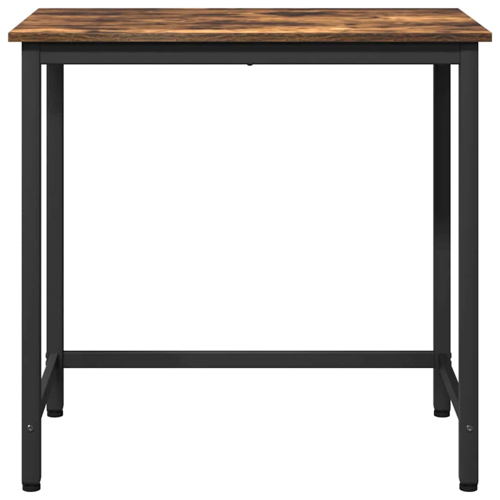 vidaXL stół Dąb wędzony 100 x 50 x 76,5 cm Drewno inżynieryjne i stal