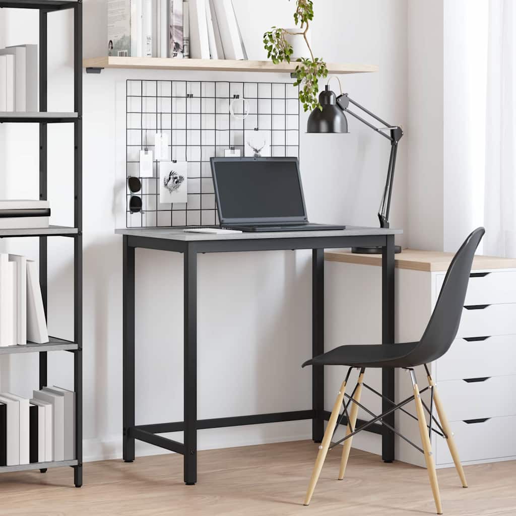 vidaXL stół Szary Sonoma 100 x 50 x 76,5 cm Drewno inżynieryjne i stal