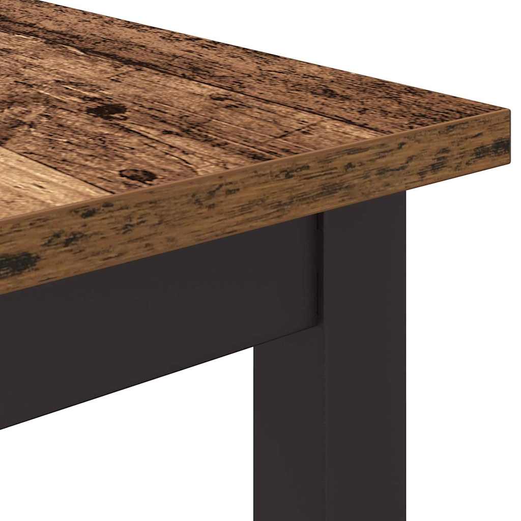 vidaXL stół Stare drewno 100 x 50 x 76,5 cm Drewno inżynieryjne i stal