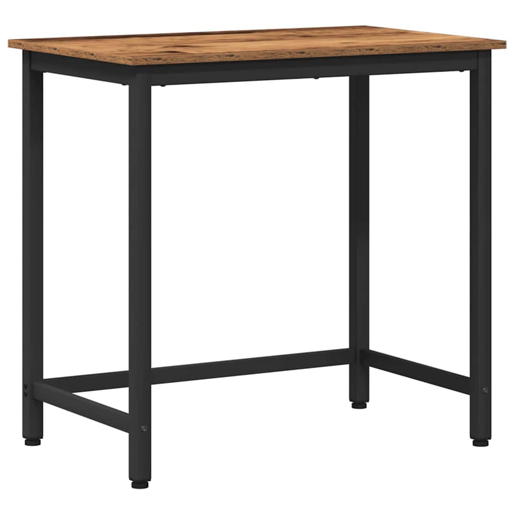 vidaXL stół Stare drewno 100 x 50 x 76,5 cm Drewno inżynieryjne i stal