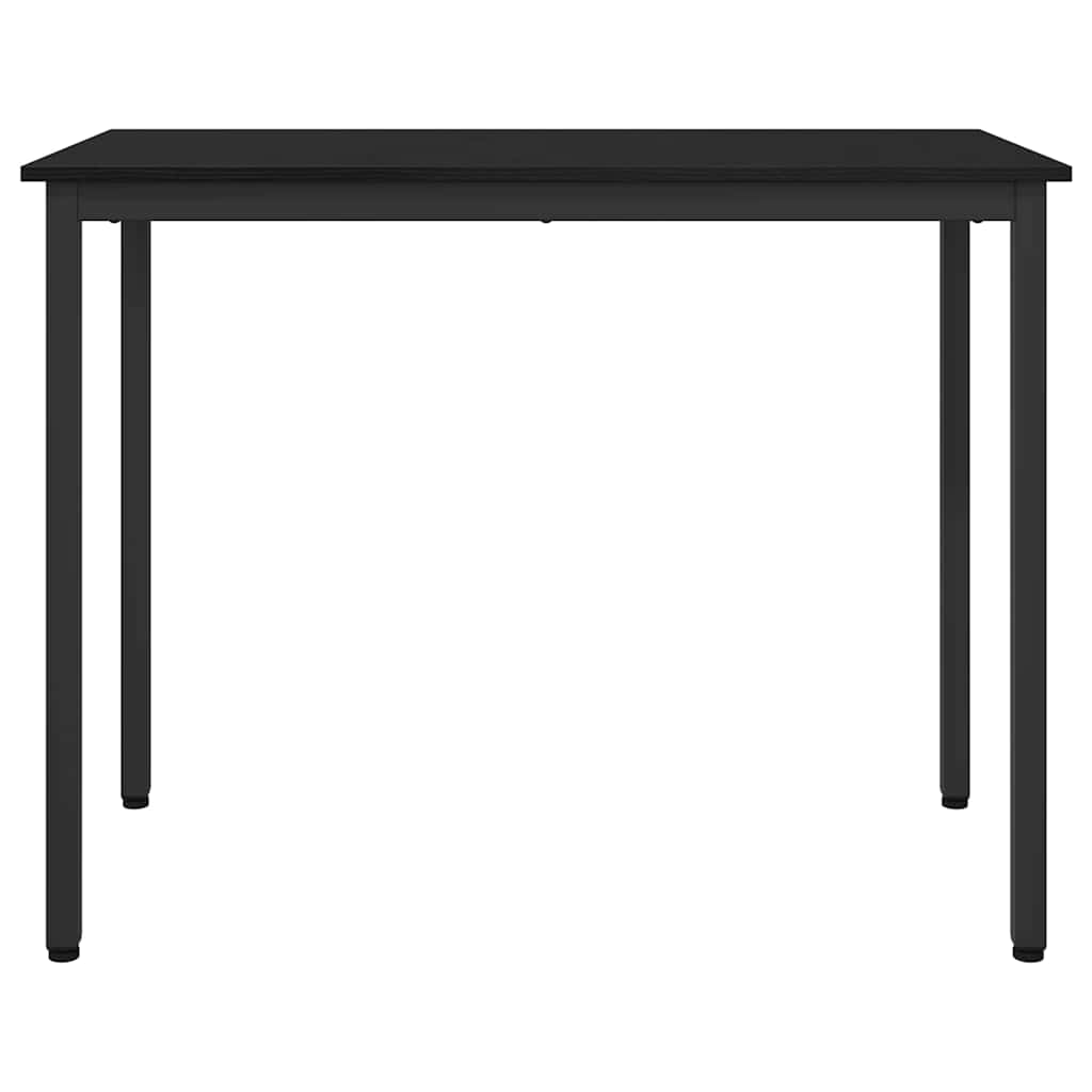vidaXL stół Czarny Dąb 100 x 50 x 76,5 cm Drewno inżynieryjne i stal